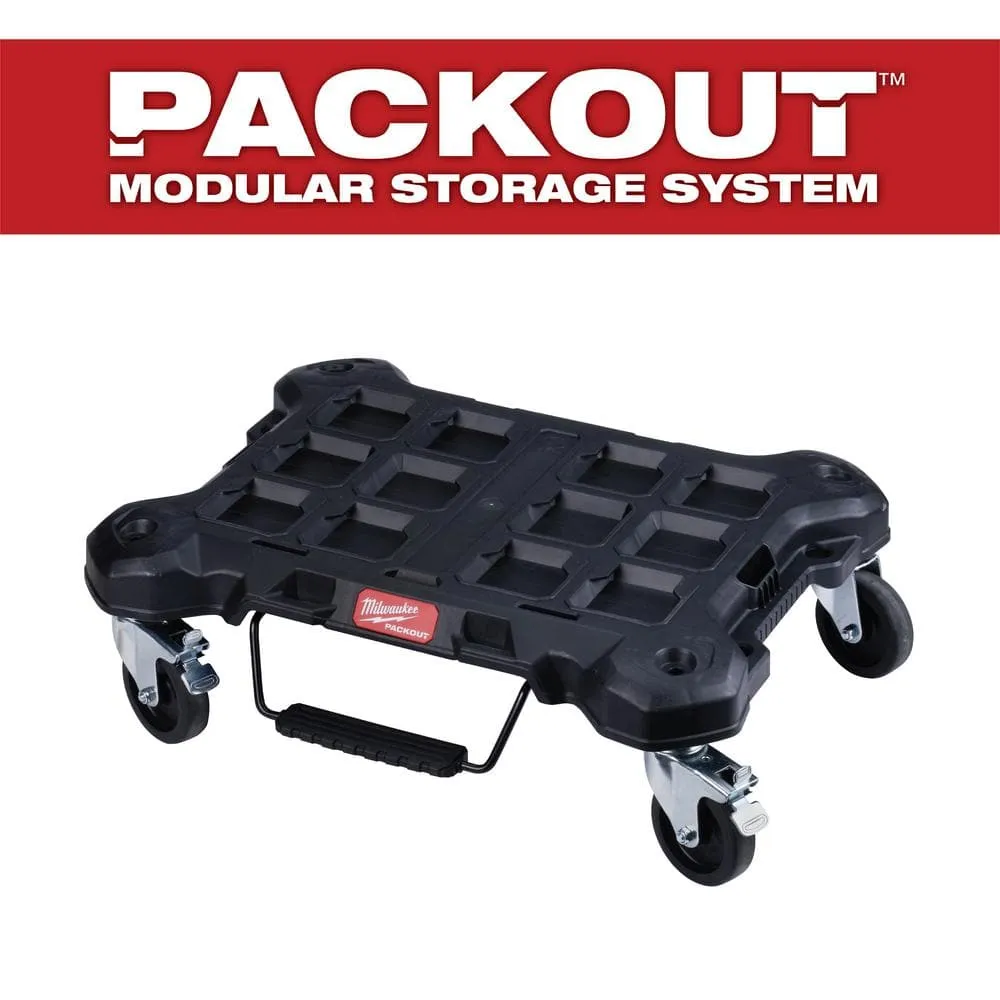 Milwaukee PACKOUT Dolly 24 in. x 18 in. Black Multi-Purpose Utility Cart 48-22-8410