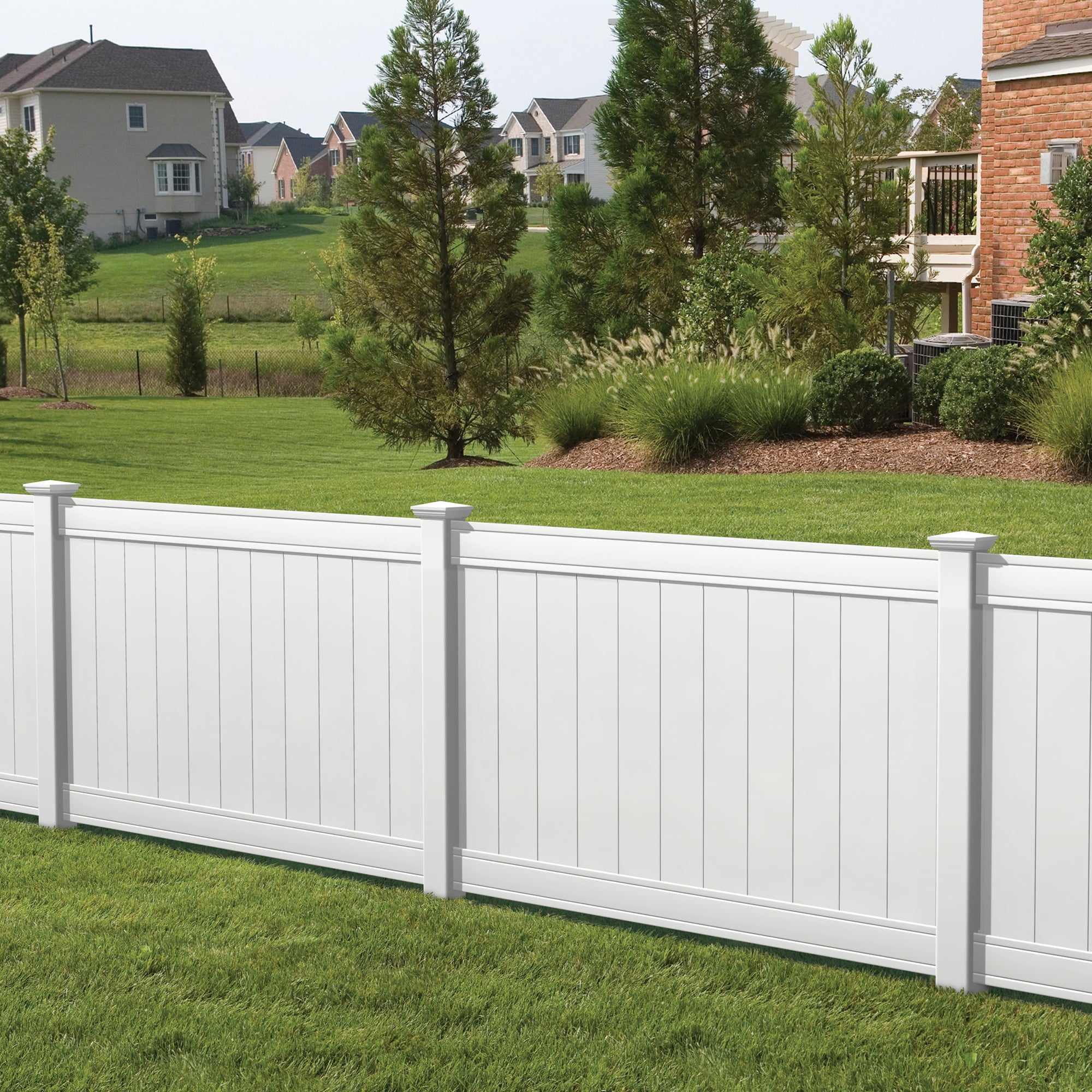 Outdoor Essentials Pro Series 4x6 Lakewood White Vinyl Privacy Fence Panel