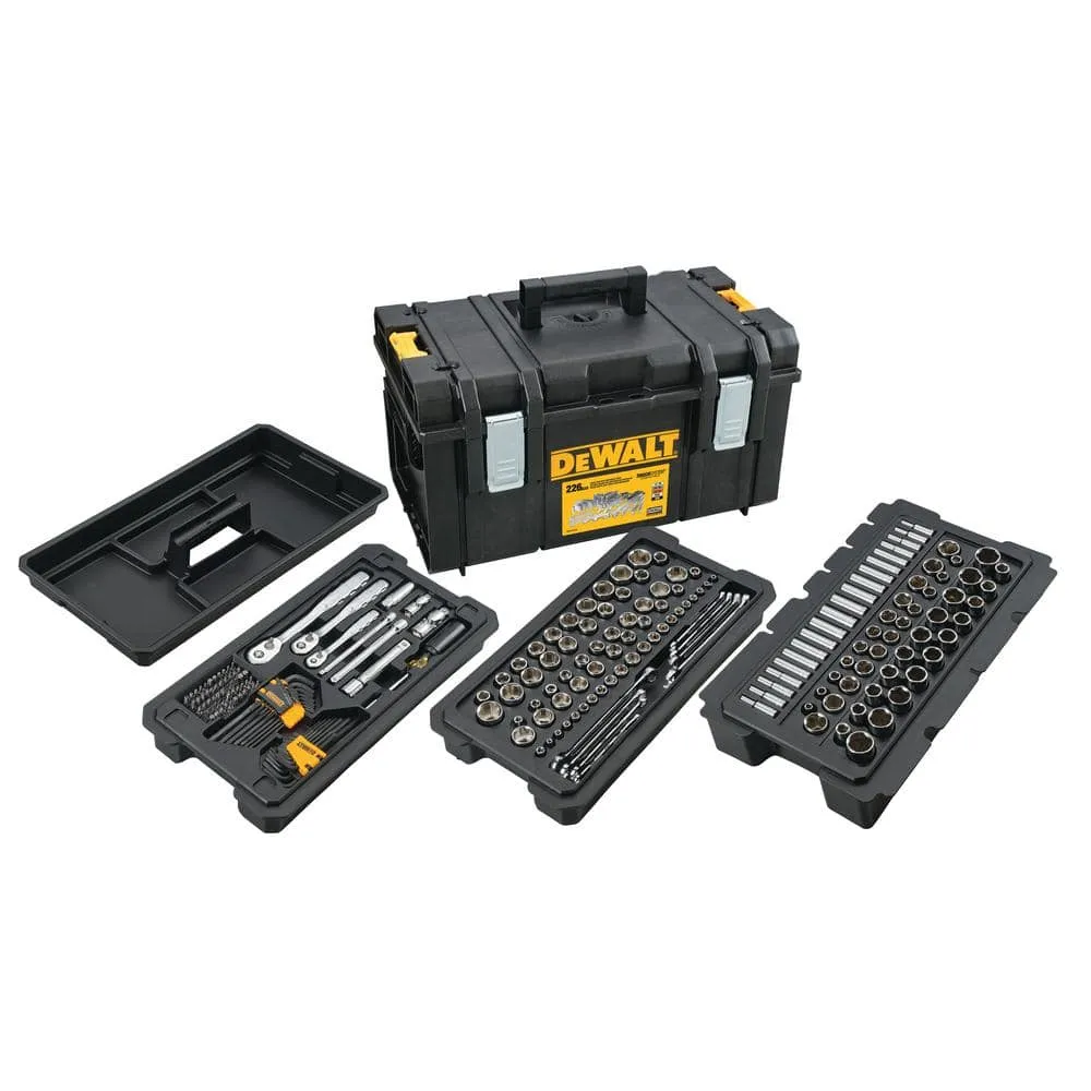 DEWALT Mechanics Tool Set (226-Piece) with TOUGHSYSTEM 22 in. Medium Tool Box DWMT45226H