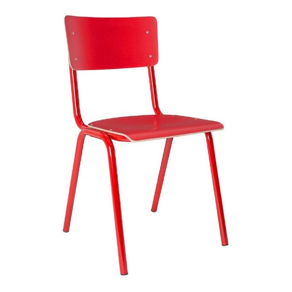 Zuiver Back To School Red Dining Chairs (Set of 2)