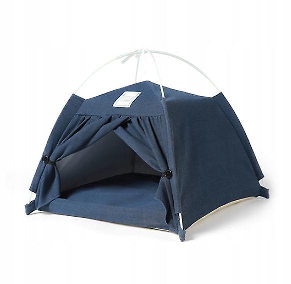 Tent Shape Cat And Dog Kennel Removable Cotton And Linen Material For Small And Medium-sized Cats And Dogs Pet Supplies