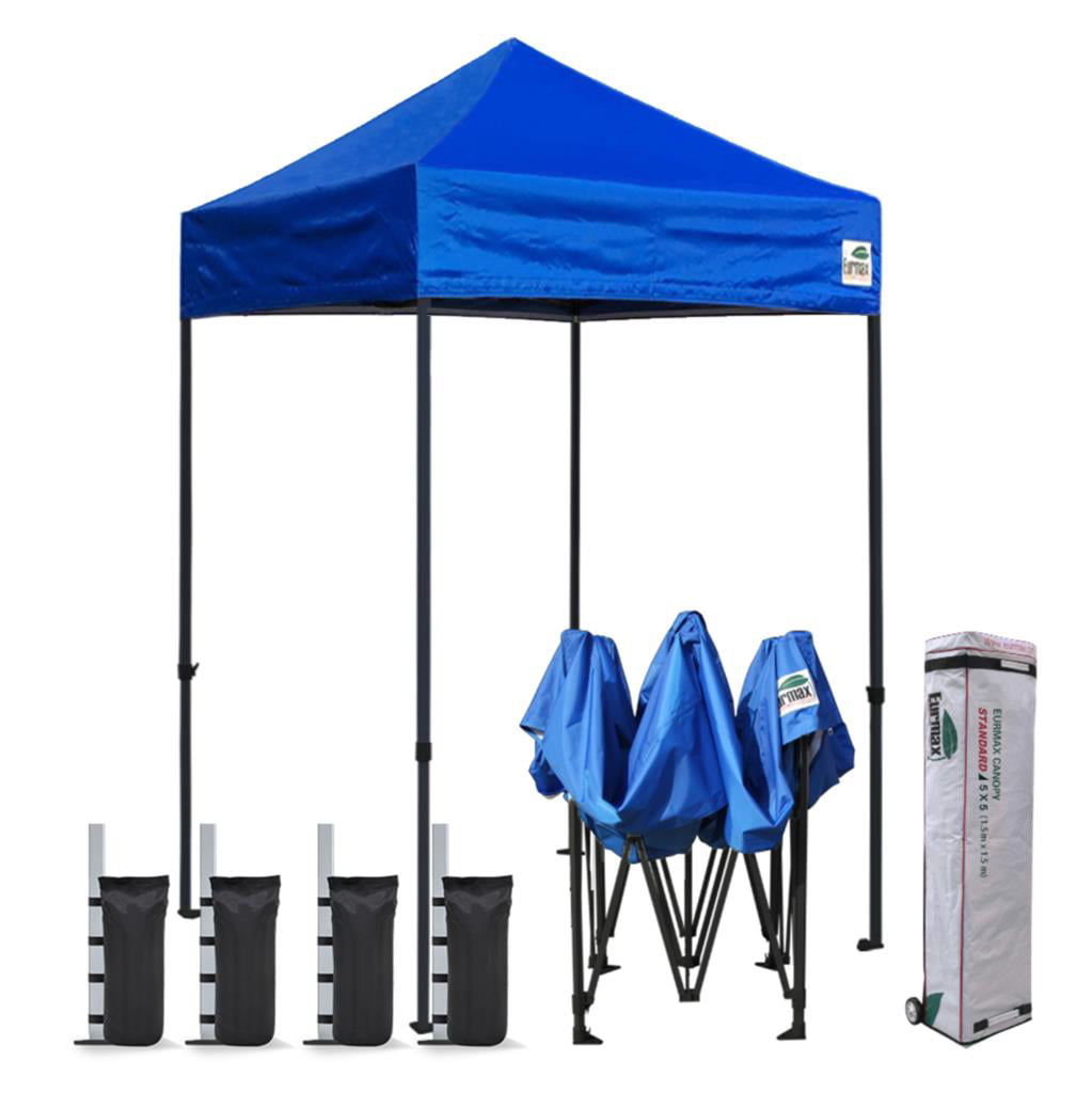 Eurmax 5x5 Pop up Canopy Outdoor Heavy Duty Tent,Blue