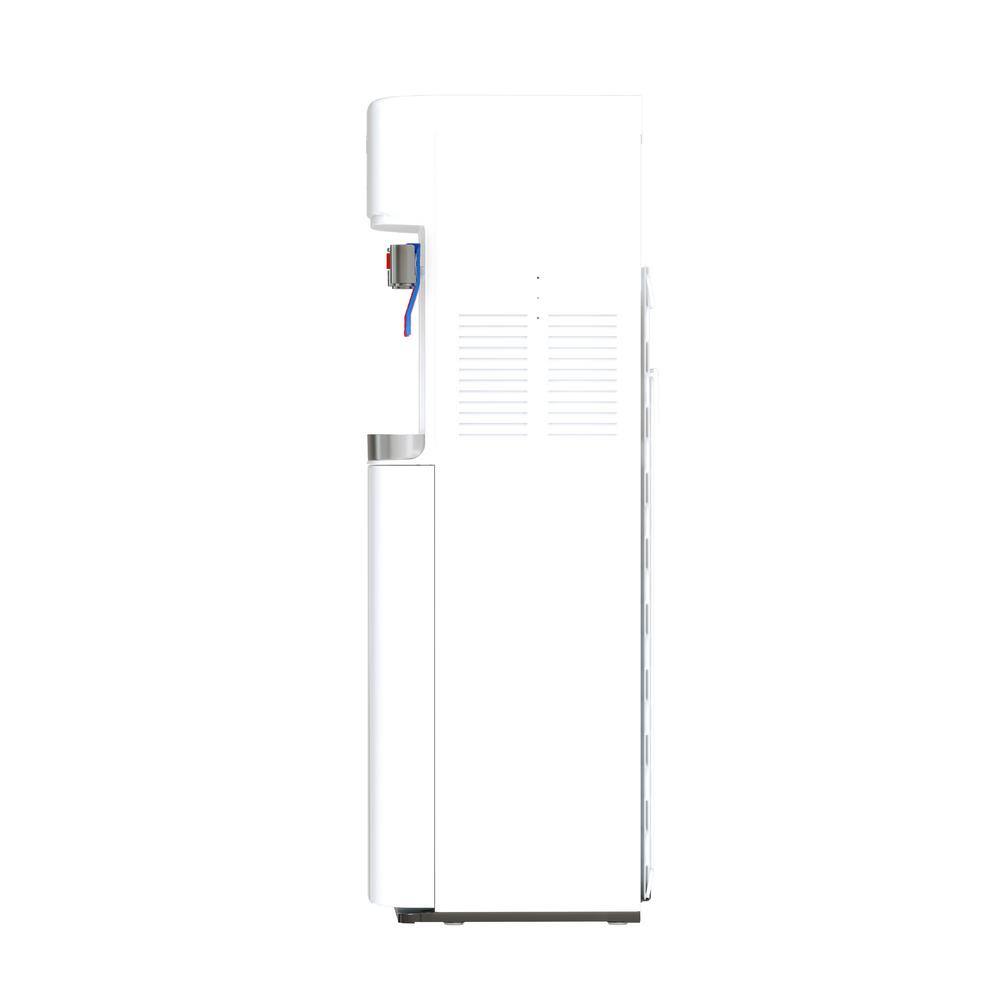 Brio CLPOU320WUVF4 300 Series 4-Stage UF Ultrafiltration Self Cleaning UV Bottleless POU Water Cooler Water Dispenser in White