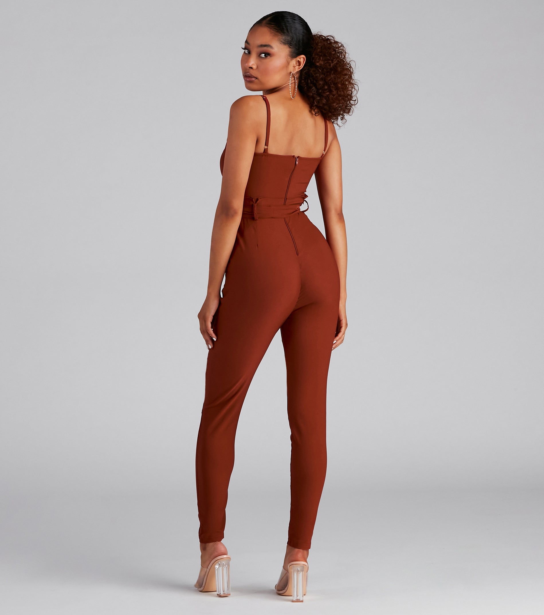 Poised And Tapered Paperbag Jumpsuit