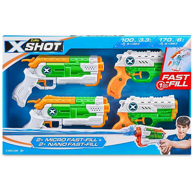 Zuru X-Shot Water Warfare Fast Fill Water Gun Combo Pack