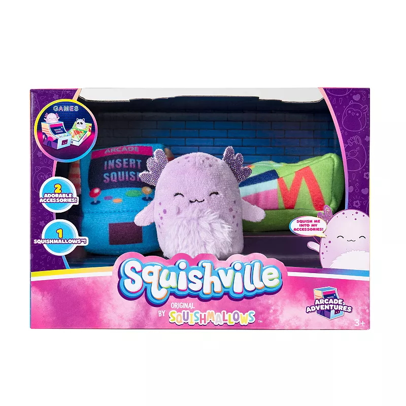 Squishmallows Squishville Plush Arcade Adventures Accessory Set
