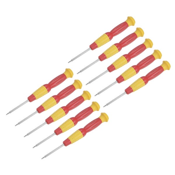 0.6mm Precision Y-type Screwdriver for Watch Eyeglasses Electronics Repair 10pcs - Yellow， Red - - 37422364