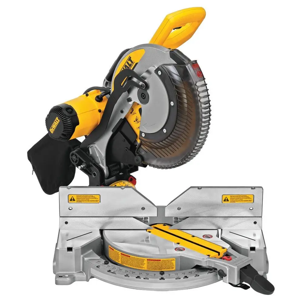 DEWALT 15 Amp Corded 12 in. Double Bevel Compound Miter Saw and Heavy-Duty Work Stand DWS716W725B