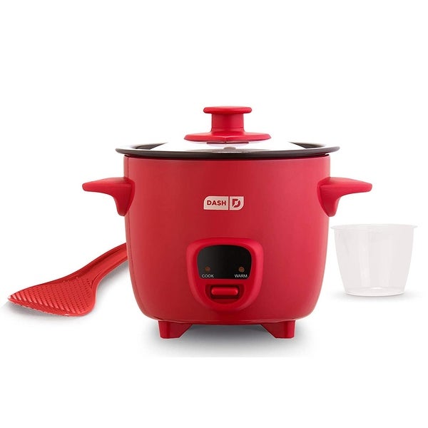 Dash Mini 16 Ounce Rice Cooker in Red with Keep Warm Setting - - 37313827