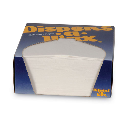 Georgia Pacific GP Dispens-A-Wax Waxed Deli Patty Paper | 4.75 x 5， White， 1，000