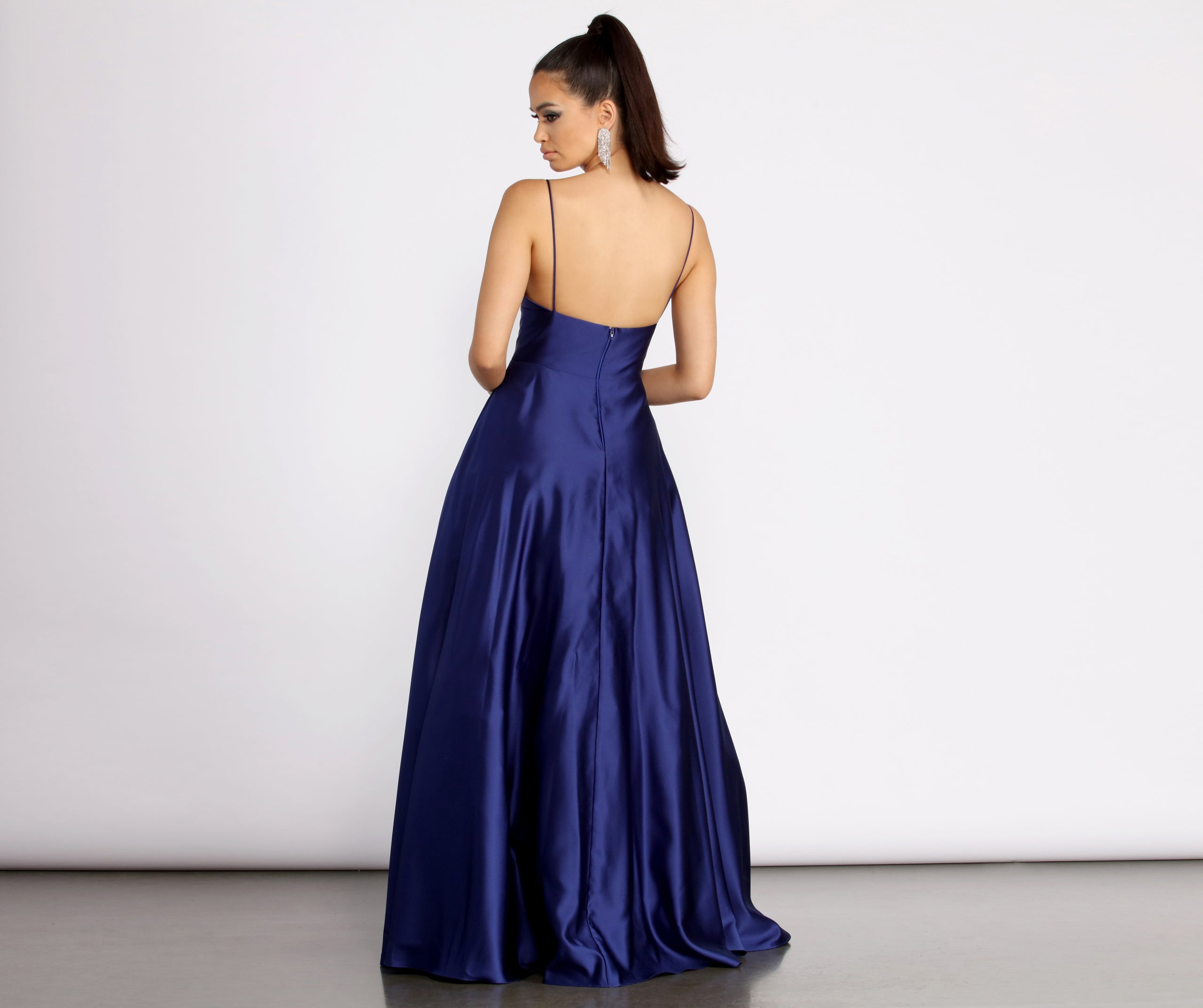 Mary-Kate Satin Ball Gown