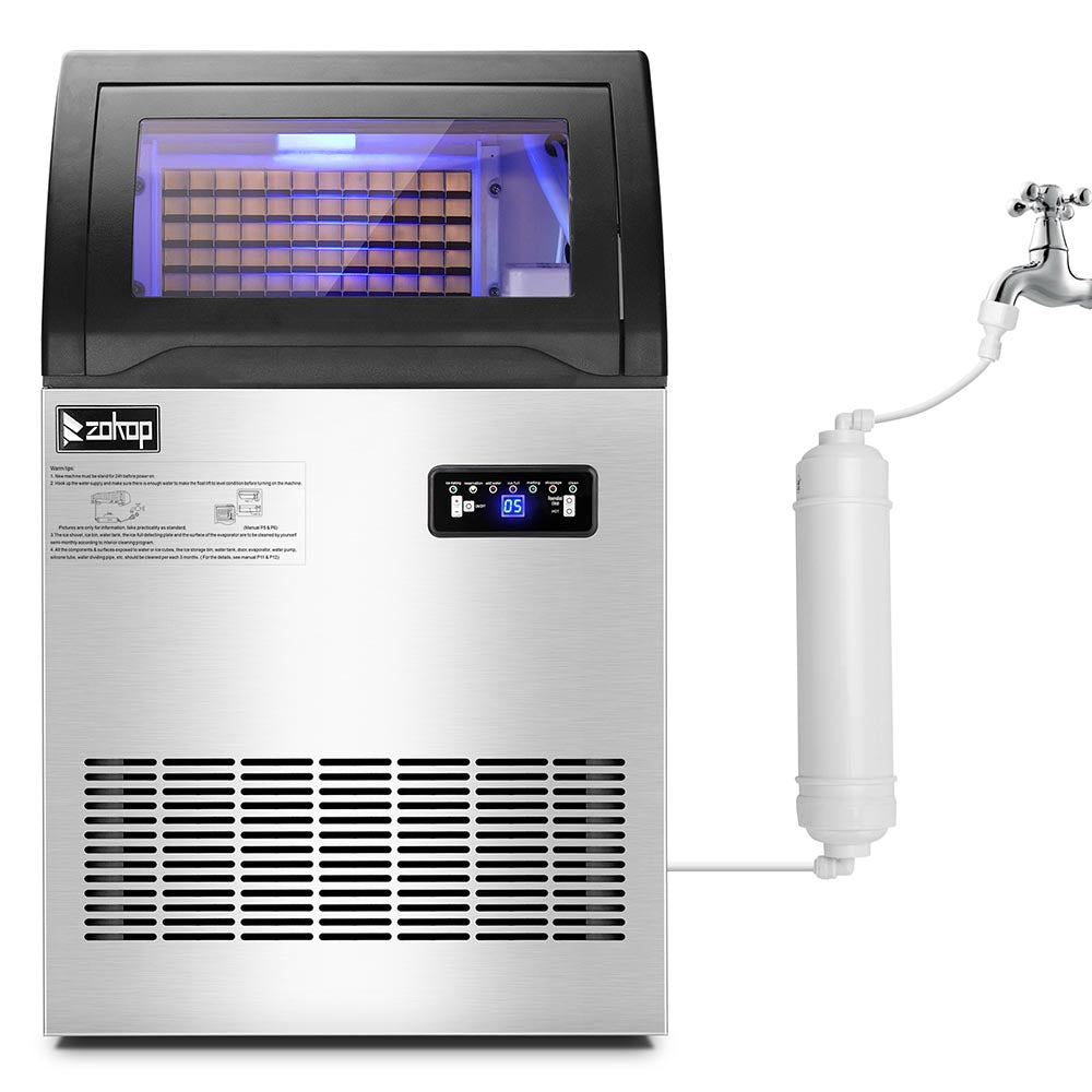 Yescom Ice Cube Maker 200lbs/24h Self-sterilizing