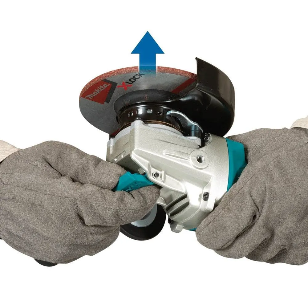 Makita 18V LXT Lithium-Ion Brushless Cordless 4-1/ 2 in. /5 in. X-LOCK Angle Grinder with AFT, Tool Only XAG25Z
