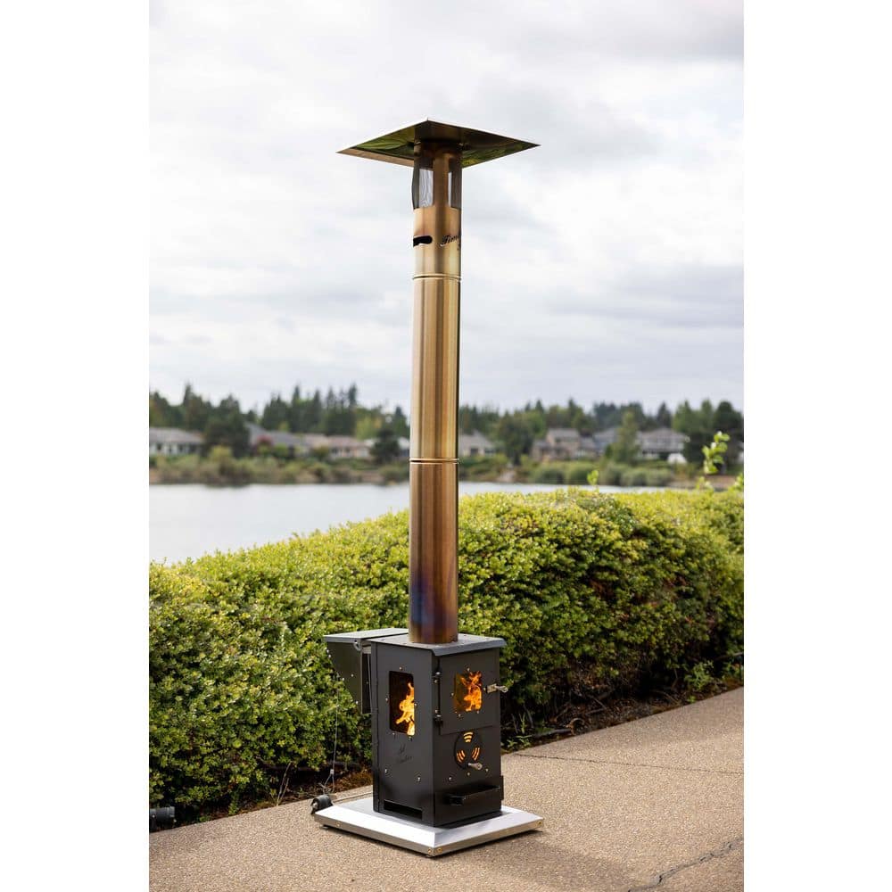 TIMBER STOVES 72,000 BTU Residential Wood Pellet Burning Patio Heater WPPHLT2.5LS