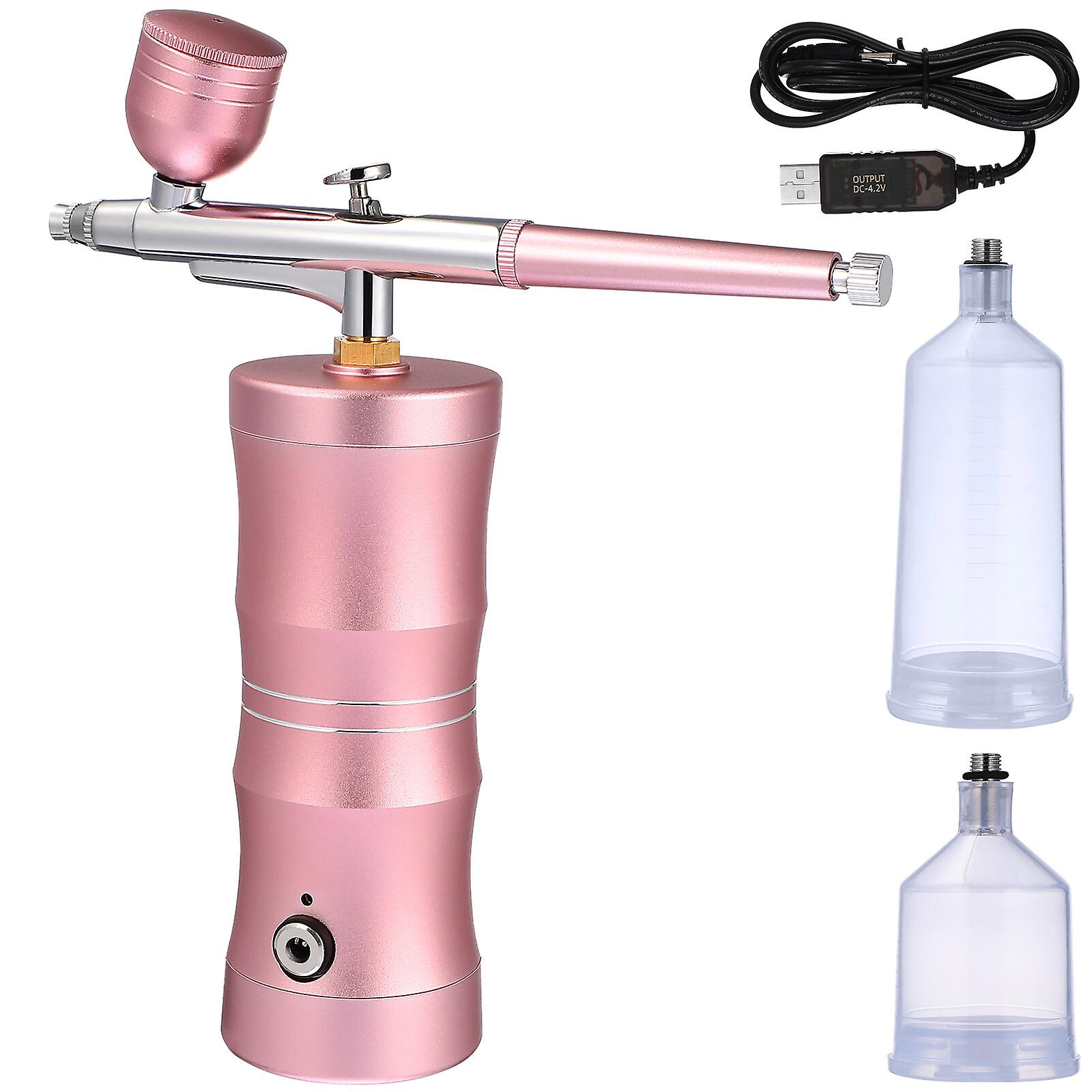 Portable Mini Airbrush Compressor Set Rechargeable Wireless Handheld Air Brush Makeup Paint Model Kit