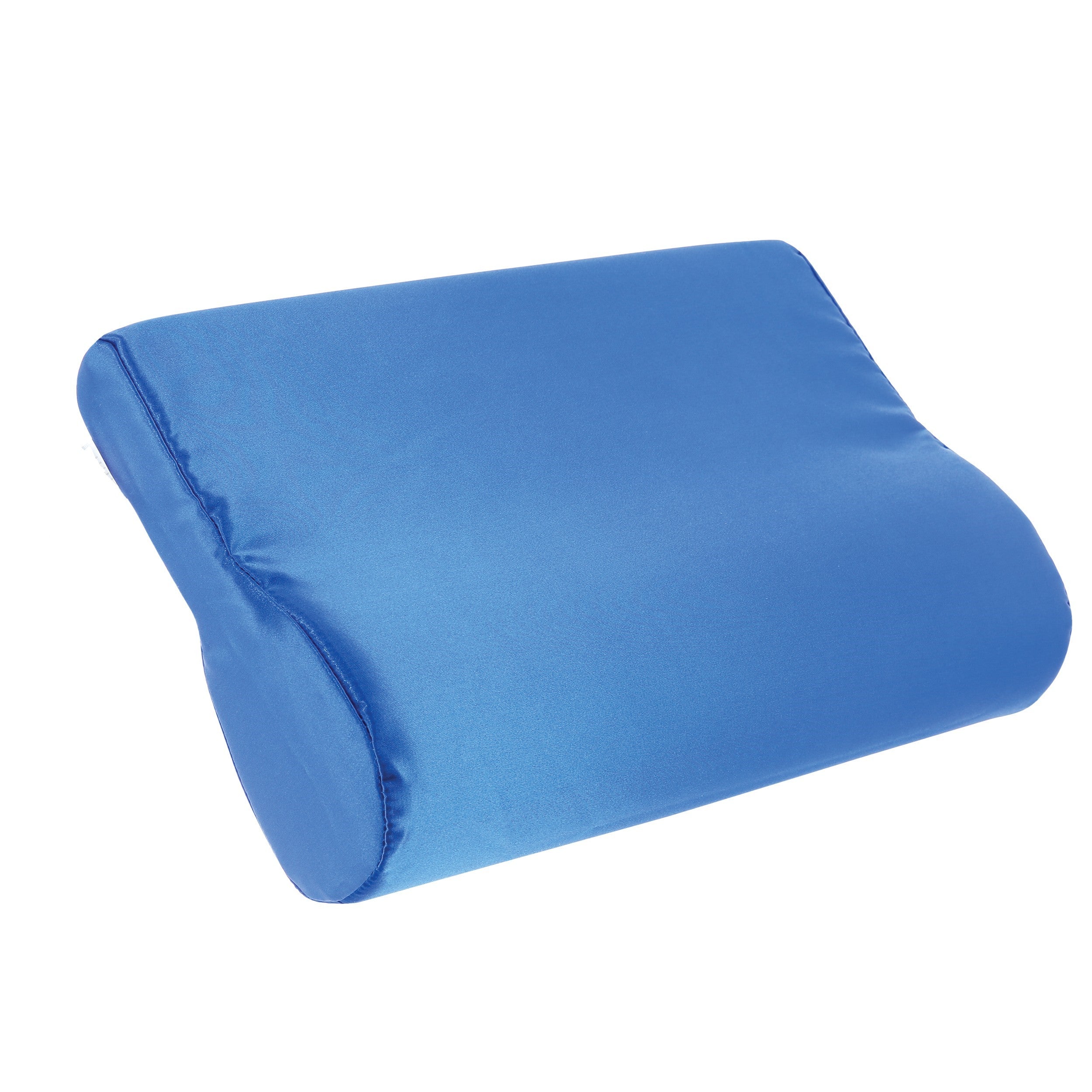AB Contour Cervical Support Pillow, Satin, Blue