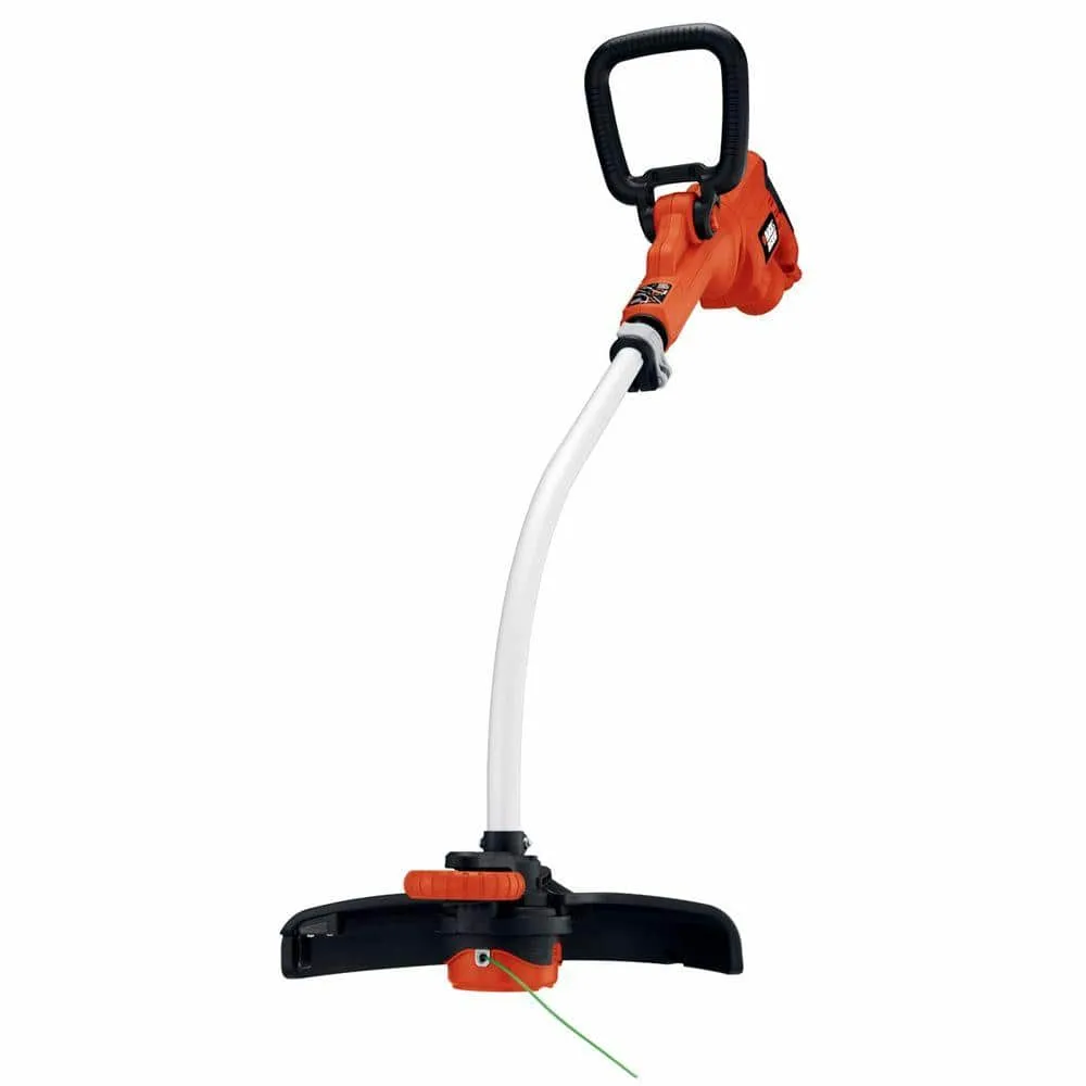 BLACK+DECKER 14 in. 7.5 AMP Corded Electric Curved Shaft 0.080 in. Single Line 2-in-1 String Trimmer & Lawn Edger with Automatic Feed GH3000