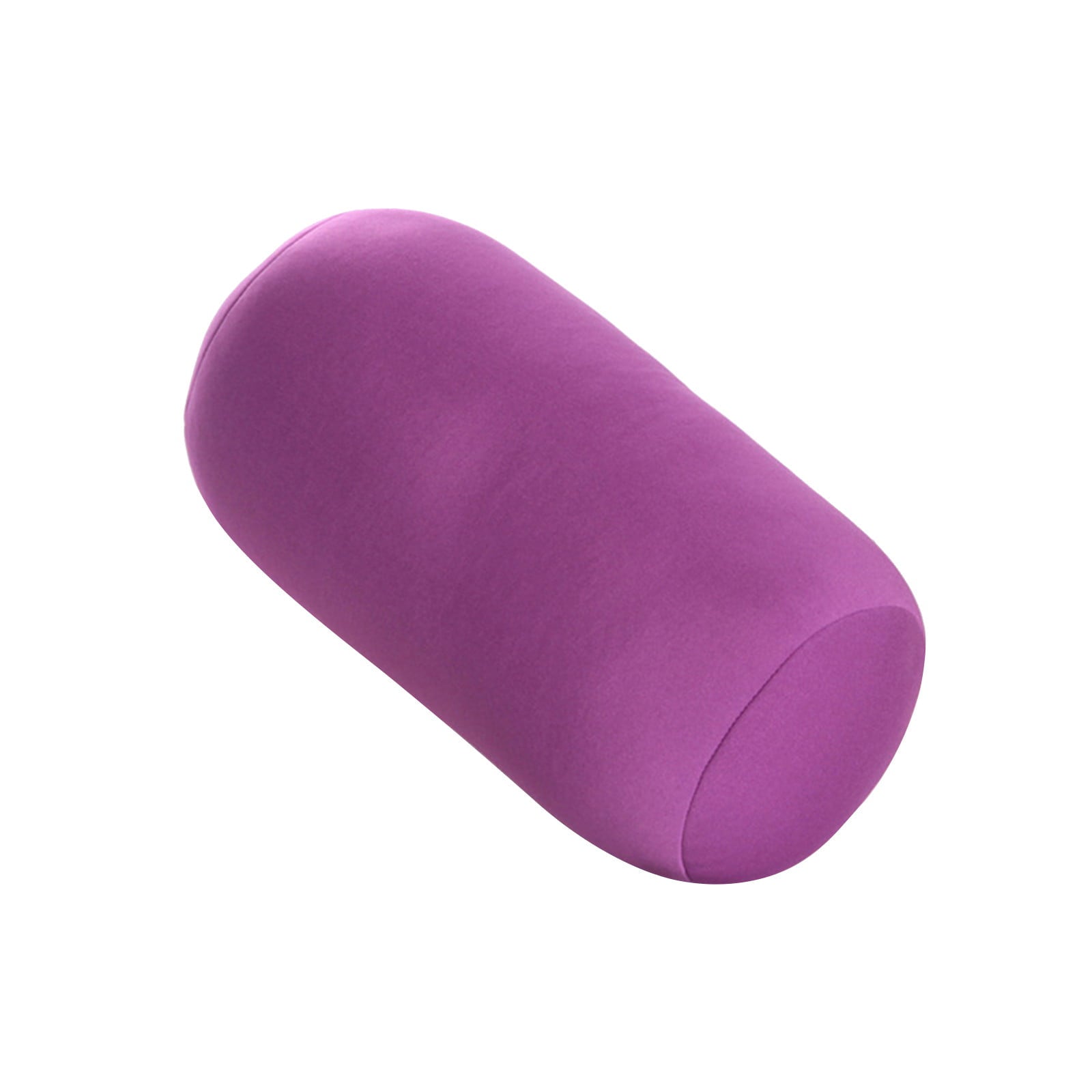 SQUARE CARMEN Cylinder Memory Foam Pillow Roll Cervical Bolster Round Nap Neck Pillow Cushion, Purple