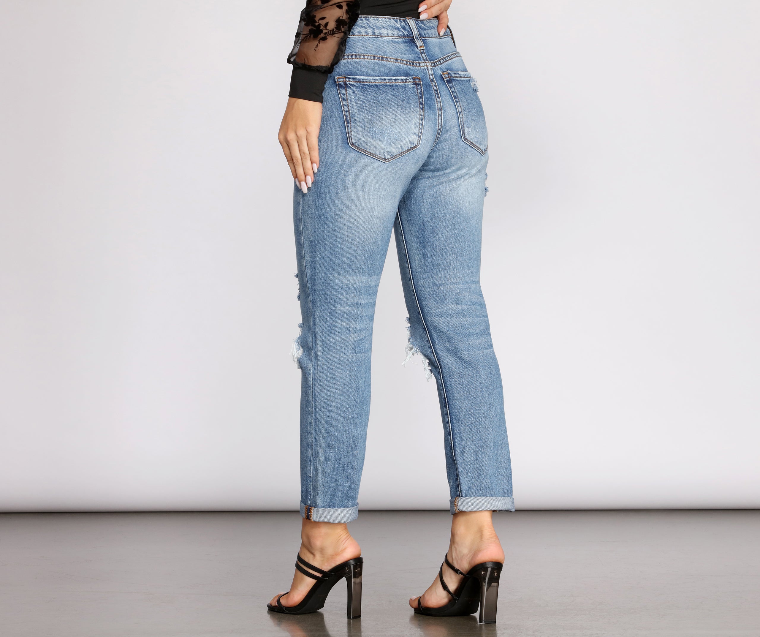 Pushing The Limits Distressed Jeans