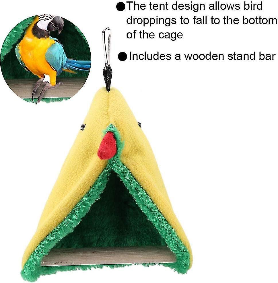 Bird HammockŁŹwinter Warm Nest Parrot Cage Hanging Plush Tent Bed Toys