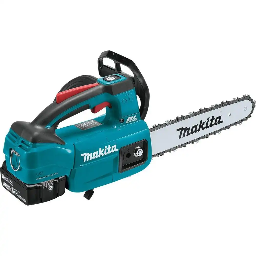 Makita LXT Lithium-Ion Brushless 10 in. 18-Volt Electric Battery Chainsaw Kit (4.0Ah) XCU06SM1