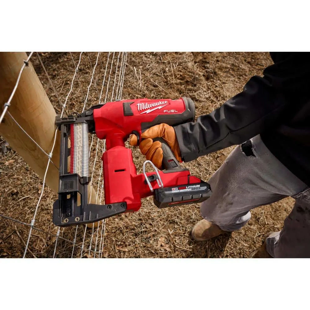 Milwaukee M18 FUEL 18-Volt Lithium-Ion Brushless Cordless Utility Fencing Stapler (Tool-Only) 2843-20