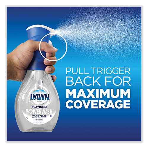 Procter and Gamble Dawn Platinum Powerwash Dish Spray | Free and Clear， Unscented， 16 oz Spray Bottle | PGC65732