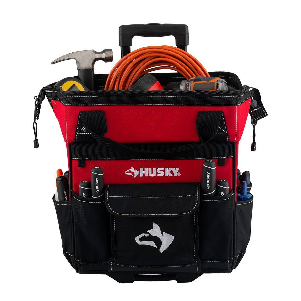 Husky HD65014-TH 14 in. 13 Pocket Rolling Tool Bag