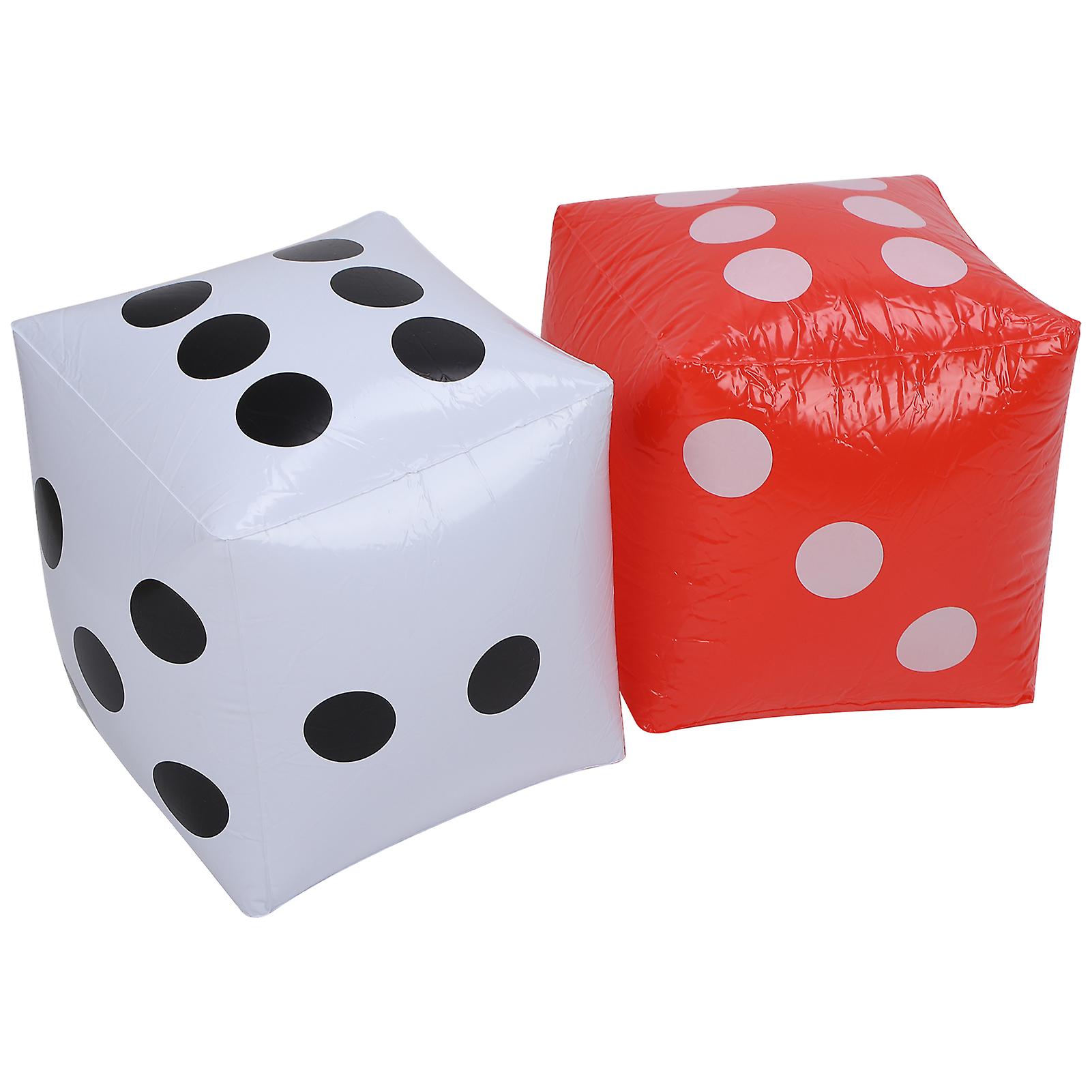 Dice Balloon Party Outdoor Toy Pvc Inflatable Education Craft Supplies Red White