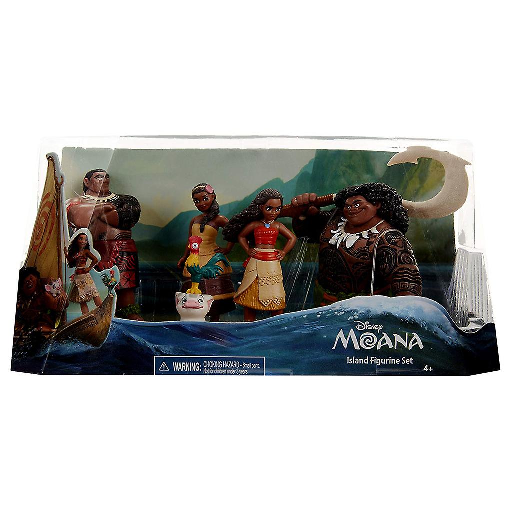 Disney Vaiana Moana Maui The demigod Figurines playset 6pcs