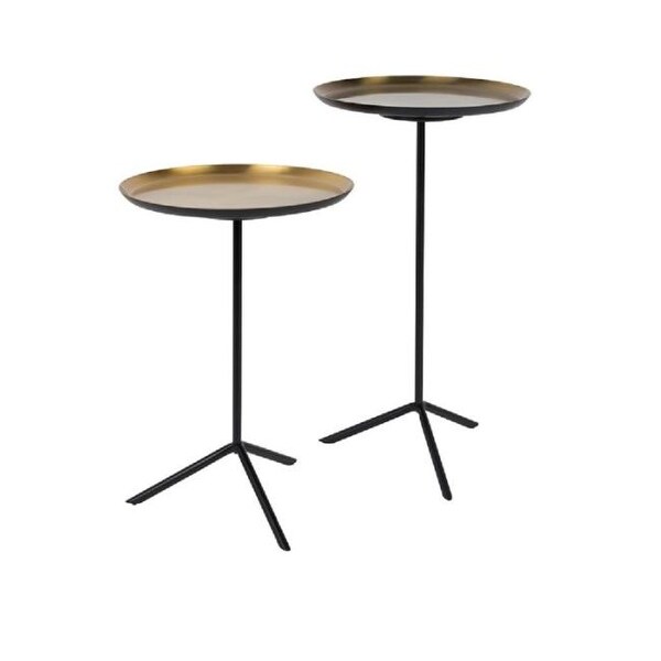 Zuiver Trip Brass Tripod End Table (Set of 2)