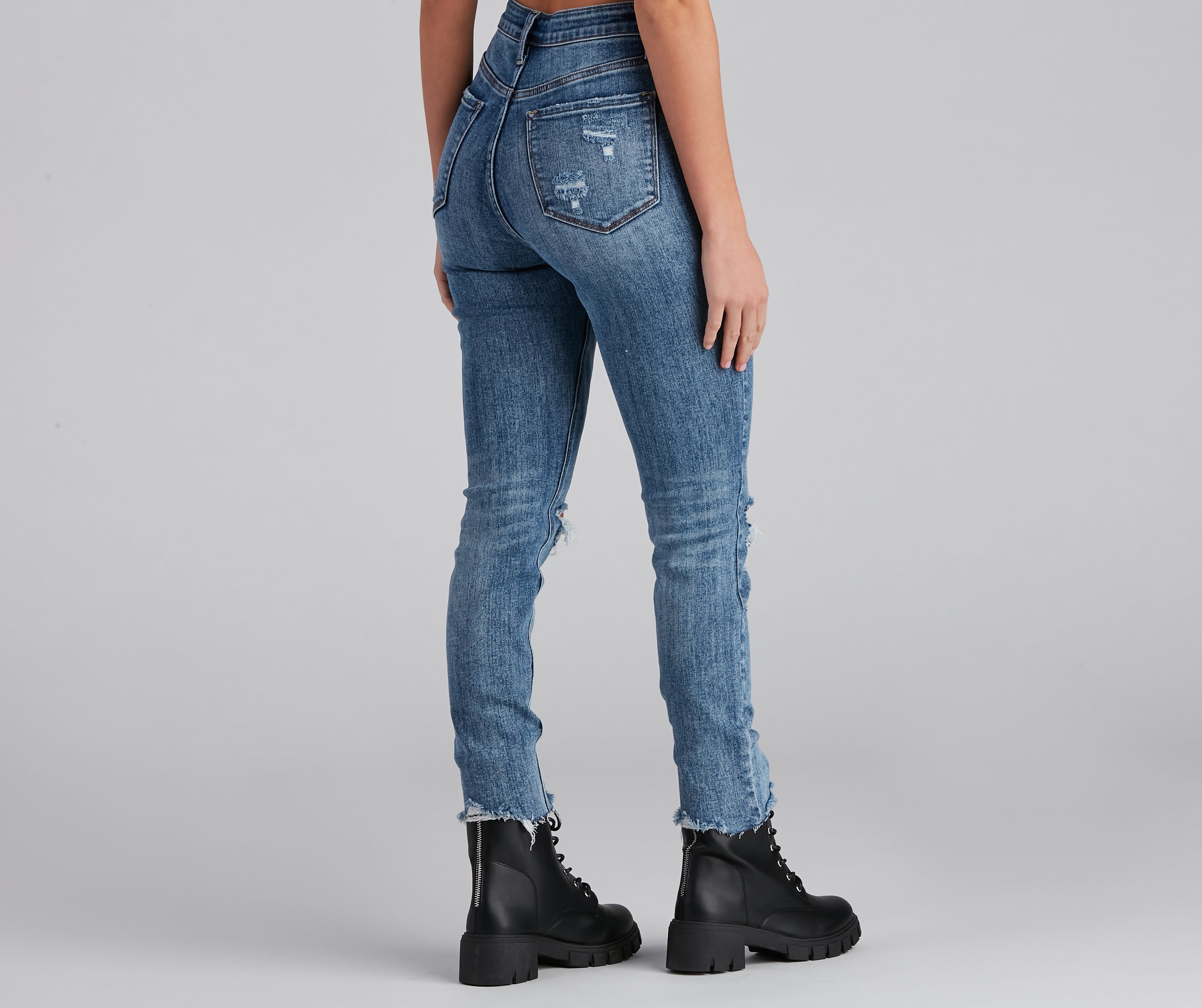 Taylor High Rise Cropped Skinny Jeans by Windsor Denim