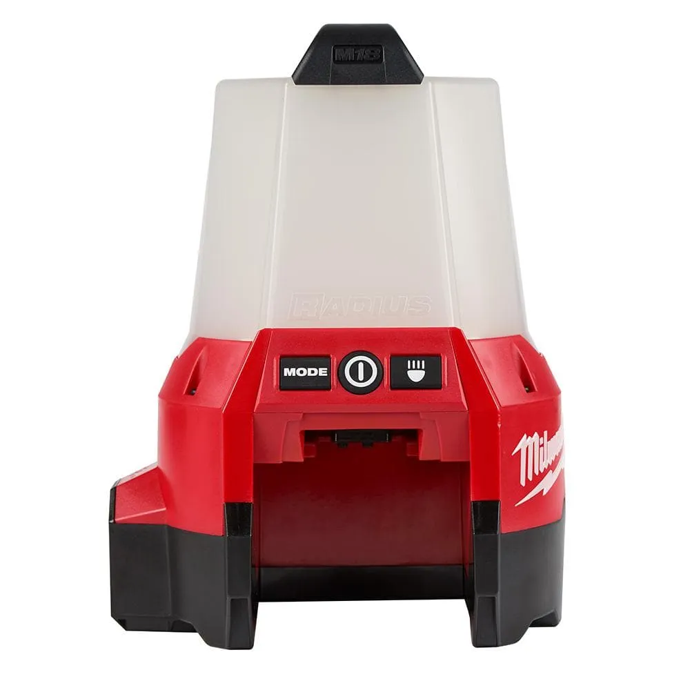Milwaukee M18 18-Volt 2200 Lumens Cordless Radius LED Compact Site Light with Flood Mode (Tool-Only) 2144-20