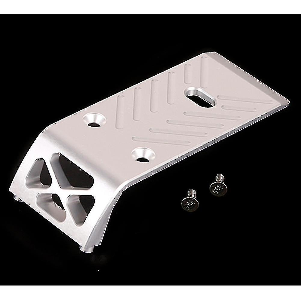 Compatible Withcompatible Withmetal Front Guard Plate For 1/5 Hpi Rofun Baha Km Baja Rc Car，silver