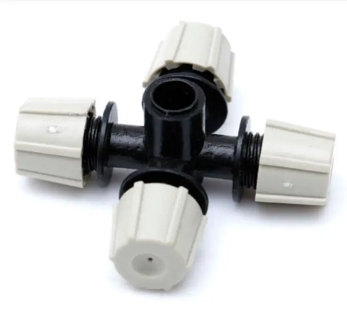 Micro mist nozzle for agricultural garden irrigation four outlet atomized water micro nozzle