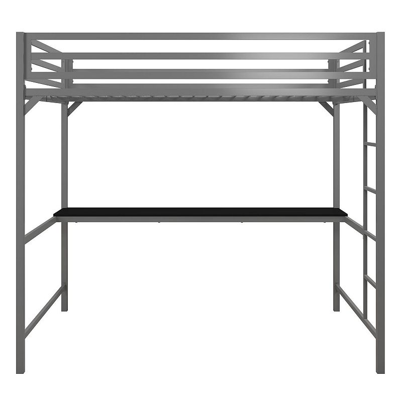 Atwater Living Mason Metal Loft Bed with Desk