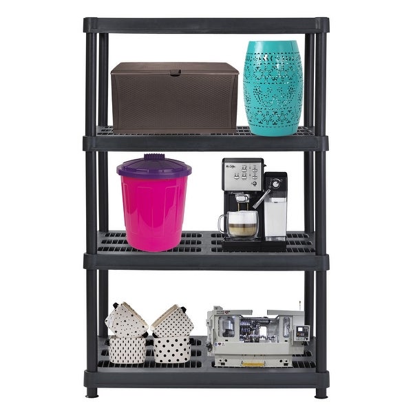 4-Shelf Resin Freestanding Shelves - - 37260471