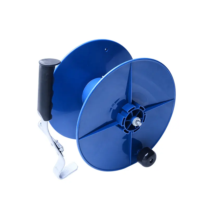 Sustainable electric  fence portable plastic reel