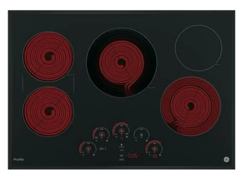 GE Profile 30 Inch Smoothtop Electric Cooktop - Black