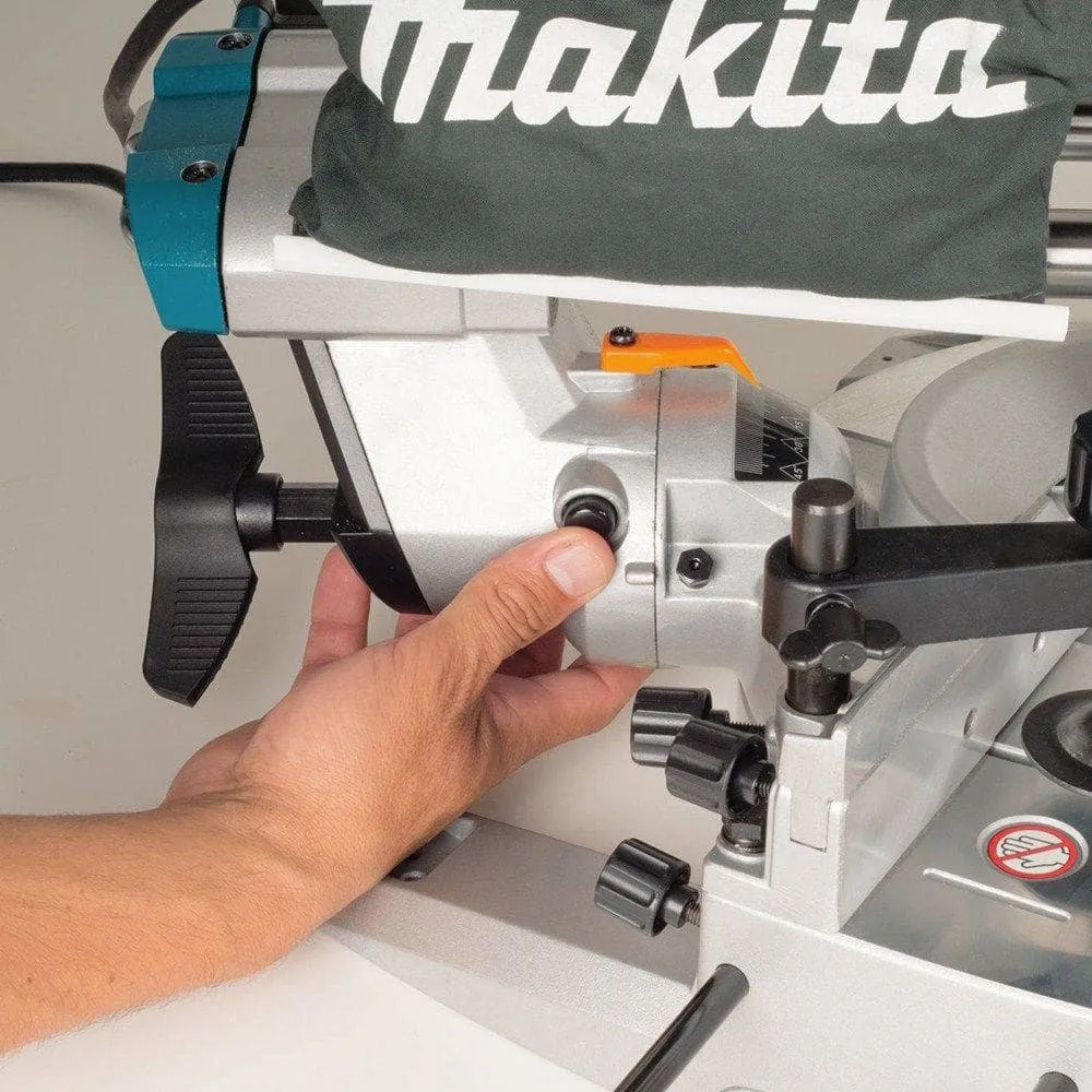 Makita 10.5 Amp 8-1/2 in. Corded Single Bevel Sliding Compound Miter Saw w/ Electric Brake, Soft Start, LED Light and 48T Blade LS0815F