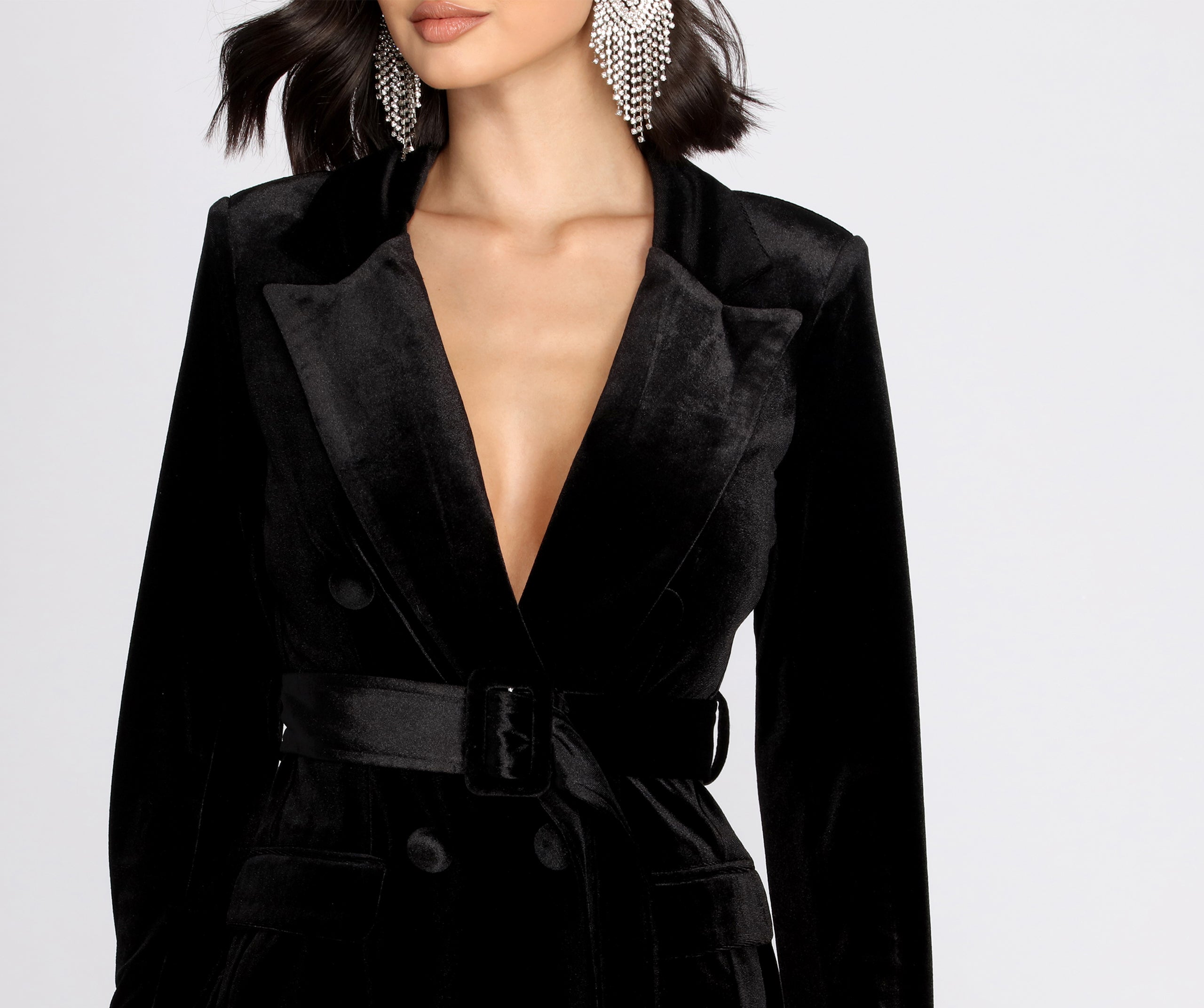 A Vision In Velvet Trench Coat