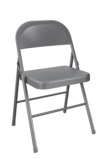 Mainstays Steel Folding Chair In Grey Color