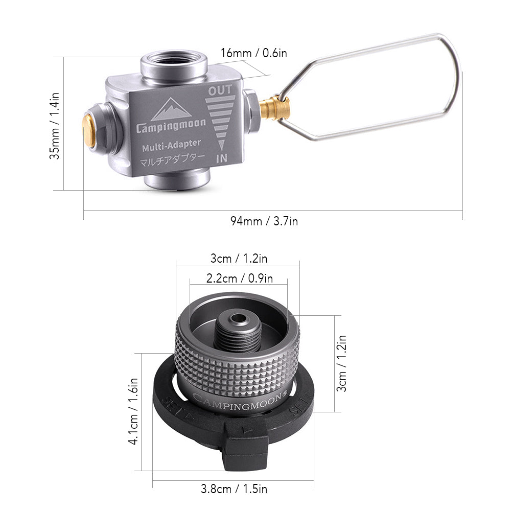 Gas Saver Plus with Gas Adapter for Camping Backpacking Hiking