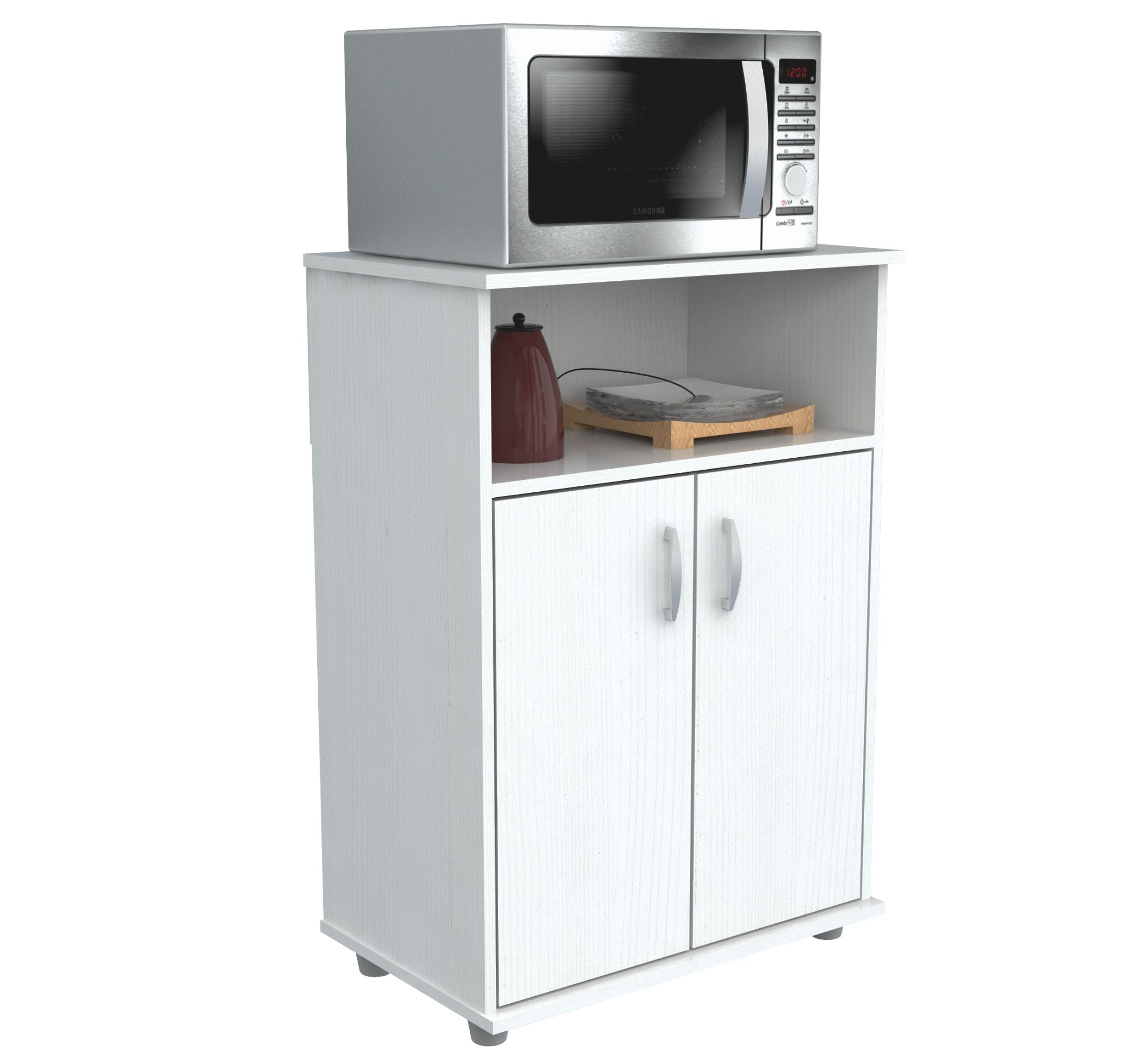 Inval Modern 3-Shelf Microwave Cabinet 24