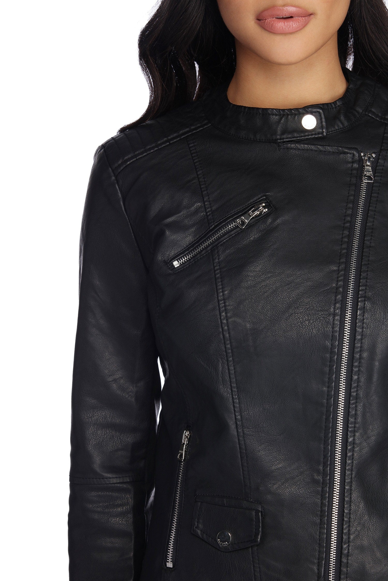 Bad Decisions Faux Leather Jacket