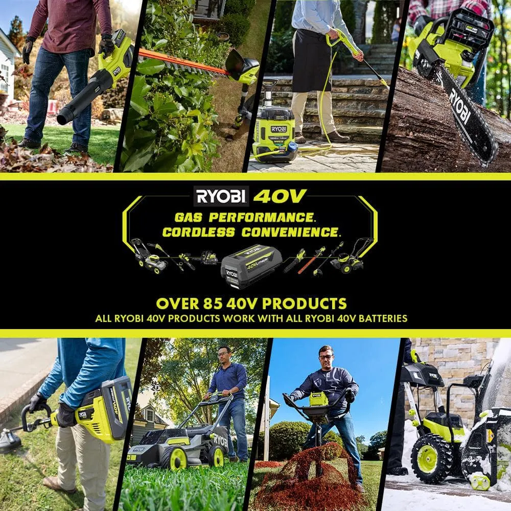 RYOBI 40V HP Brushless 15 in. Cordless Carbon Fiber Shaft Attachment Capable String Trimmer with 4.0 Ah Battery and Charger RY40290