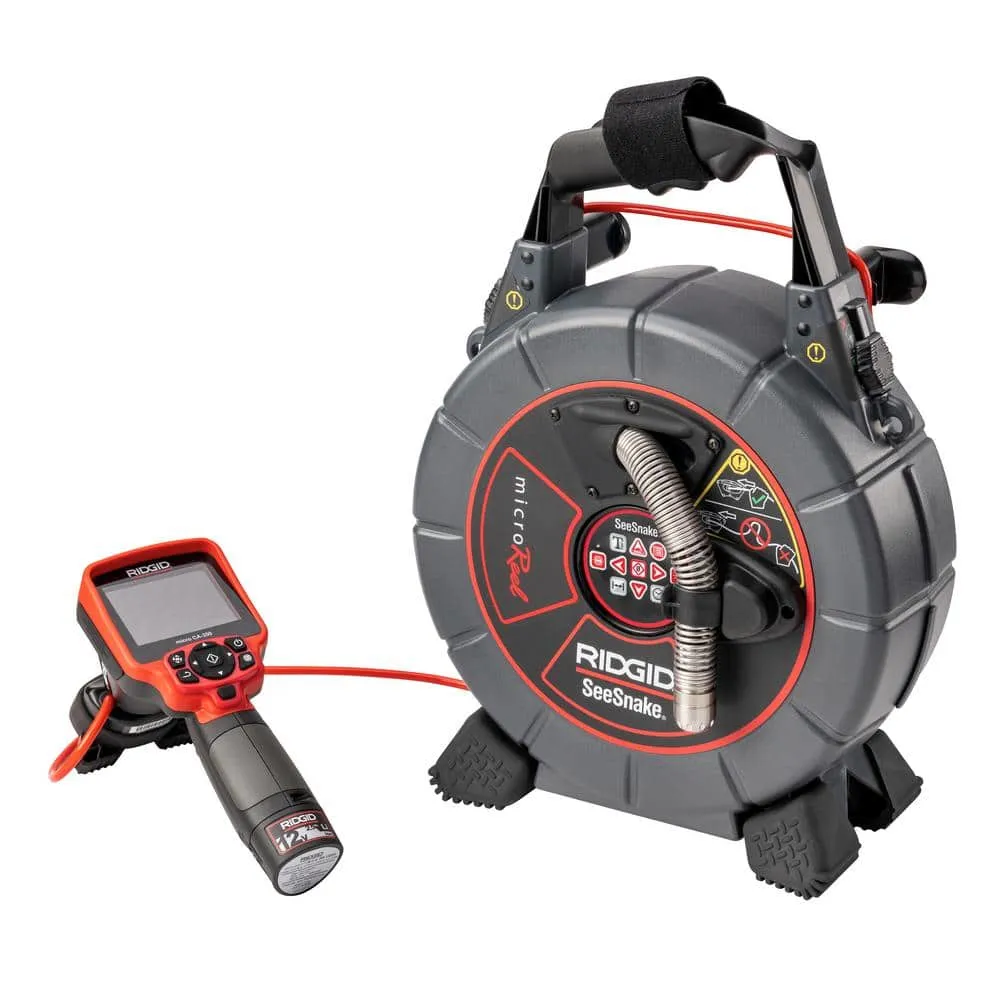 RIDGID SeeSnake MicroReel Drain Snake Video Inspection System with CA-350 Inspection Camera for Lines up to 100 ft. 40808