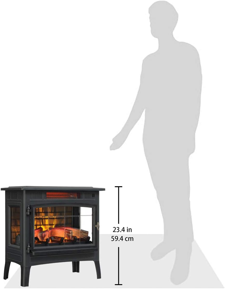 💝Last Day 70% Off✨ Electric Infrared Quartz Fireplace Stove with 3D Flame Effect