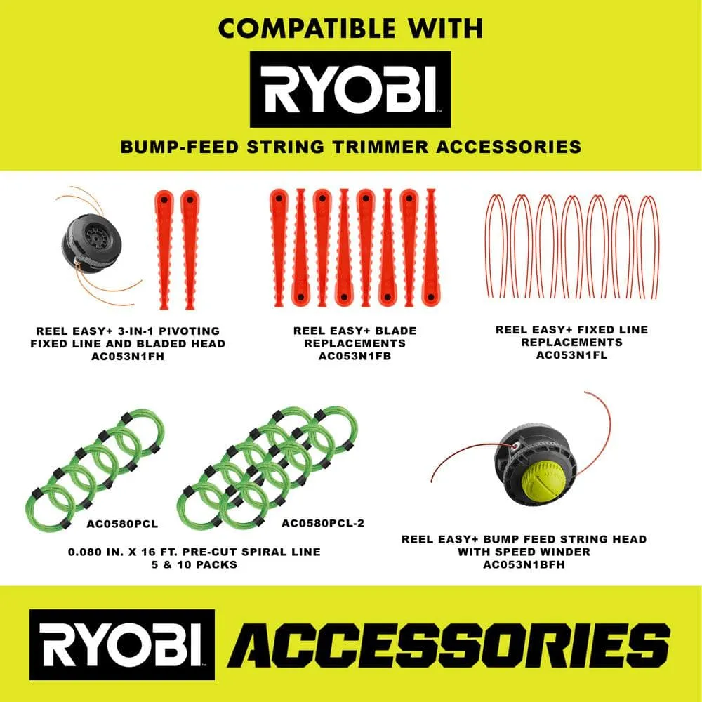 RYOBI 40V Expand-It Cordless Battery Attachment Capable String Trimmer with 4.0 Ah Battery and Charger RY40250