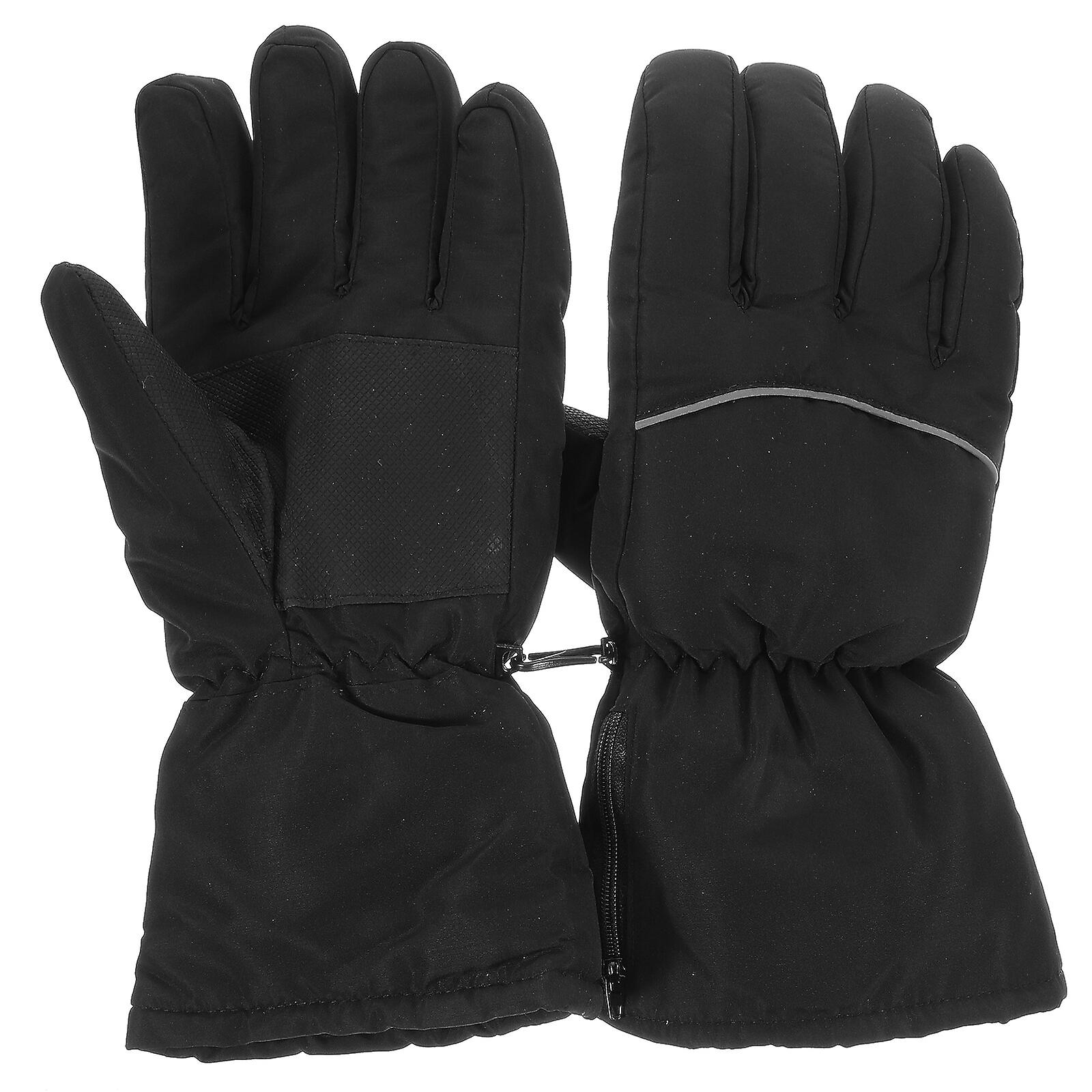 1 Pair Windproof Heated Gloves Warm Thermal Gloves For Skiing Without Battery